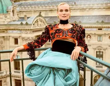 Diane Kruger by Luc Braquet for Tatler UK January 2023