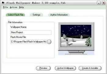 Flash Wallpaper Maker 2.00