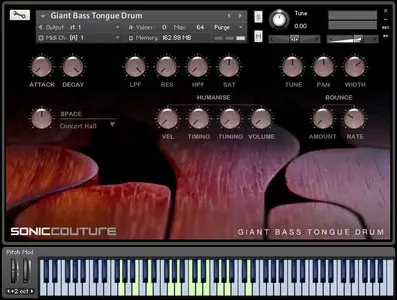 Soniccouture Giant Bass Tongue Drum KONTAKT EXS24