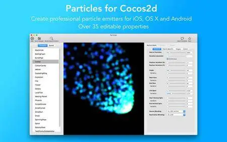 Particles for Cocos2d 2.4.1 build 587 Mac OS X