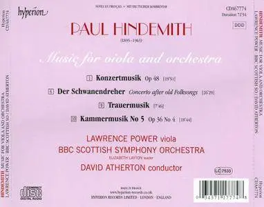 Lawrence Power, BBC Scottish SO, David Atherton - Paul Hindemith: The Complete Viola Music, Vol. 3 (2011)