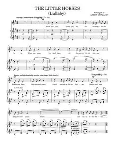 The little horses - Aaron Copland (Piano Vocal)