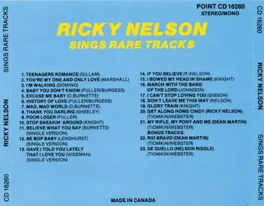 Ricky Nelson - Sings Rare Tracks (1995)