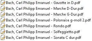 Carl Philippe BACH Sheet Music for Keyboard (PDF)