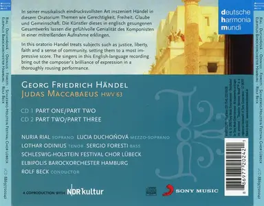 Rolf Beck, Elbipolis Barockorchester Hamburg, Schleswig-Holstein Festival Chor Lubeck - Handel: Judas Maccabaeus (2010)