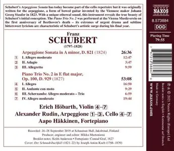 Erich Höbarth, Alexander Rudin, Aapo Häkkinen - Schubert: Piano Trio No.2; Arpeggione Sonata (2021)