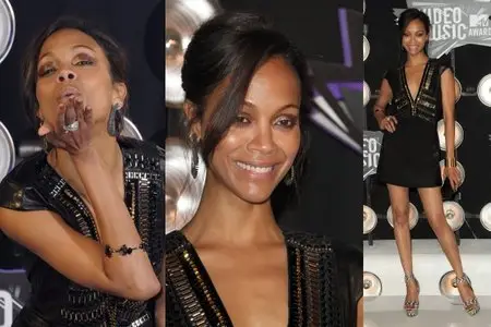 Zoe Saldana - The 2011 MTV Video Music Awards, Arrivals, 28 August 2011