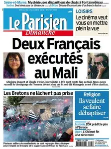 Le Parisien du Dimanche 3 Novembre 2013