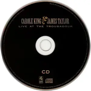 Carole King and James Taylor - Live At the Troubadour (2010) Audio CD