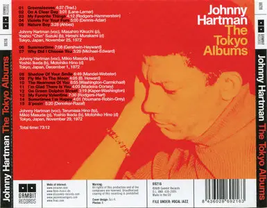 Johnny Hartman - The Tokyo Albums (1972) {Gambit Records 69216 rel 2005}