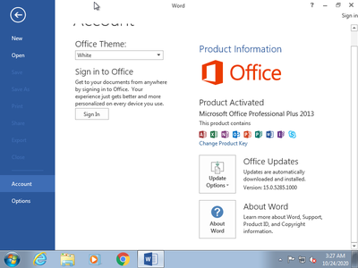 Windows 7 Professional SP1 With Office 2013 Pro (x86/x64) October 2020 Preactivated