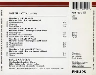 Beaux Arts Trio - Haydn: Piano Trios Hob. XV:28-31 (1989)