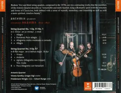 Artemis Quartet - Johannes Brahms: String Quartets Nos. 1 & 3 (2015)