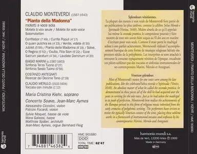 Maria Cristina Kiehr, Jean-Marc Aymes, Concerto Soave - Claudio Monteverdi: Pianto della Madonna (1999)