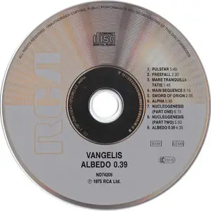 Vangelis - Albedo 0.39 (1976)