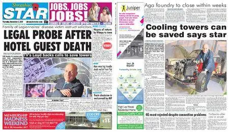 Shropshire Star Shrewsbury Edition – November 02, 2017