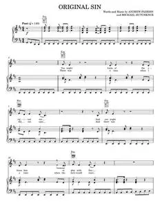 Original sin - INXS (Piano-Vocal-Guitar)