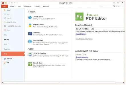iSkysoft PDF Editor & OCR Plugin 4.0.0.3
