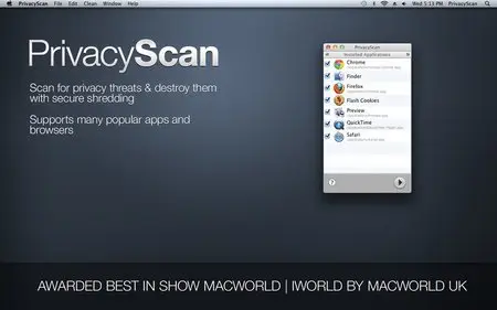 PrivacyScan v1.7 Mac OS X