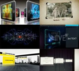 VideoHive set - 6 After Effects projects