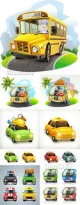 Various Car Icons Vector