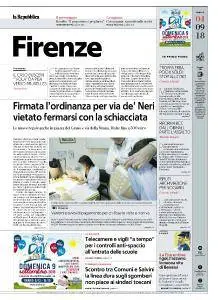 la Repubblica Firenze - 4 Settembre 2018