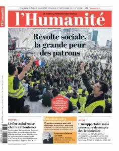 L'Humanite du Vendredi 30 Août 2019