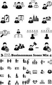 Vectors - Businessman Icons Mix 4