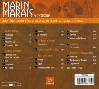 Jean-Paul Lécot - Marin Marais à l'orgue (2007)