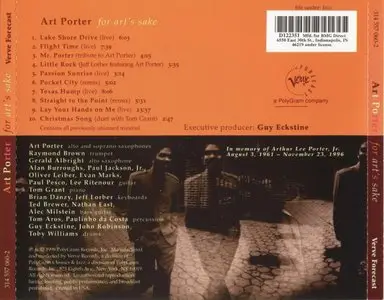 Art Porter - For Art's Sake (1998) {Verve}