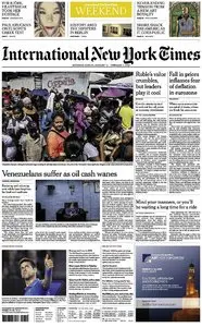 International New York Times - Saturday-Sunday, 31 January-1 February 2015
