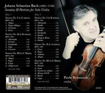 Pavlo Beznosiuk - J.S.Bach: Sonatas & Partitas for Solo Violin (2011) [Official Digital Download 24/88]