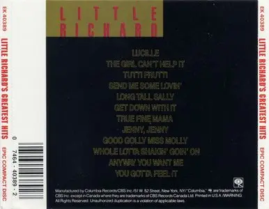 Little Richard - Greatest Hits Recorded Live (OKeh Hall of Fame) (1967)