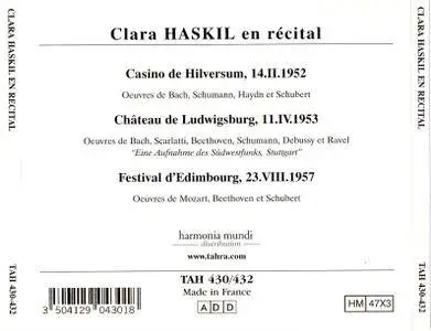 Clara Haskil - Hilversum 1952, Ludwigsburg 1953, Edinburgh 1957 (2001) (3CD Box Set)