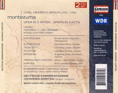 Johannes Goritzki, Deutsche Kammerakademie Neuss - Karl Heinrich Graun: Montezuma (2011)