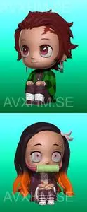 Tanjiro and Nezuko Chibis