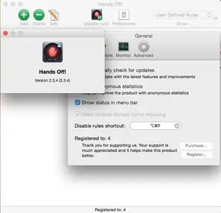 Hands Off! 2.3.4 Mac OS X