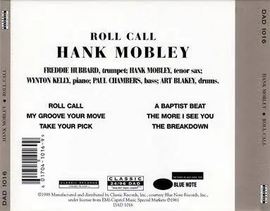 Hank Mobley - Roll Call (1961) {1998 Classic Records DAD ISO}