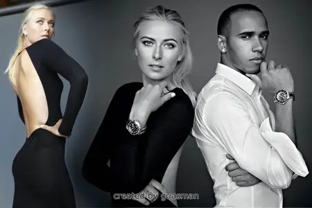 Maria Sharapova & Lewis Hamilton - Tag Heuer Photoshoot 2012