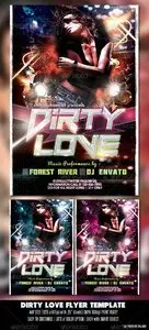 GraphicRiver Dirty Love Party Flyer