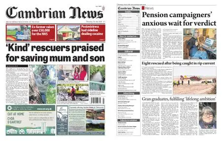 Cambrian News Aberystwyth – 30 July 2020