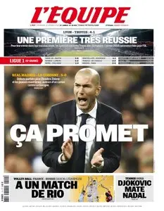 L'Equipe du Dimanche 10 Janvier 2016