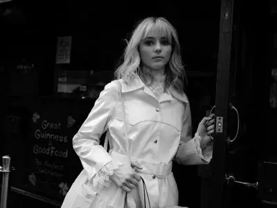 Thomasin McKenzie by Greg Williams from the set of 'Last Night in Soho'