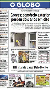 Jornal O Globo - 15 de agosto de 2012 - Quarta