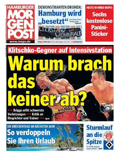 Hamburger Morgenpost vom 18 Oktober 2010