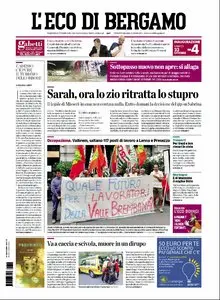 L' ECO DI BERGAMO 19 OTTOBRE 2010