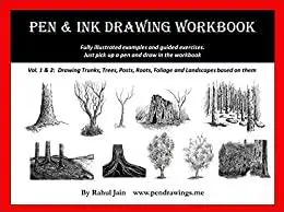 Pen and Ink Drawing Workbook vol 1-2: Learn to Draw Pen and Ink Landscapes (Pen and Ink Workbooks) [Repost]