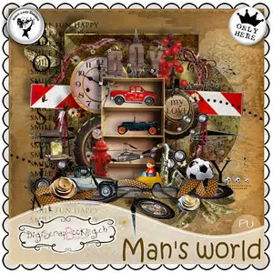 Scrap Kit: Man's World