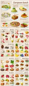 Various Food Icons Vector 2