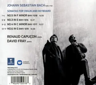 Renaud Capuçon, David Fray - Johann Sebastian Bach: Sonatas for Violin and Keyboard (2019)